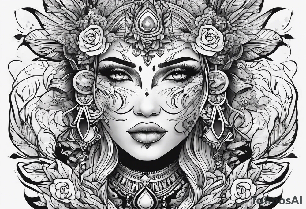 Trippy tattoo idea