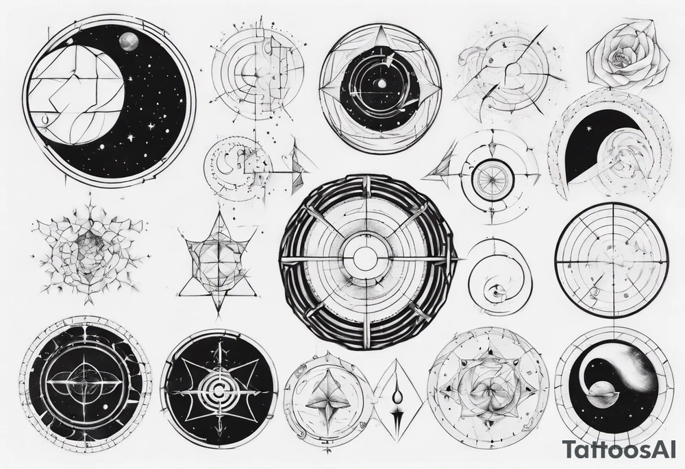 Golden ratio to space tattoo idea