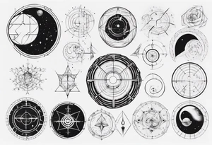 Golden ratio to space tattoo idea