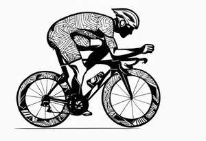 Triathlon IronMan cycling swim run tattoo idea