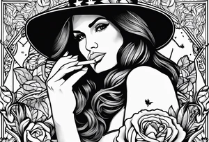 caitlyn jenner smoking cigarette tattoo idea