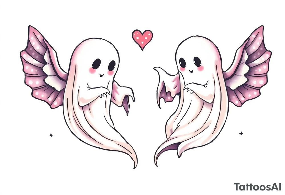 matching ghost tattoos tattoo idea