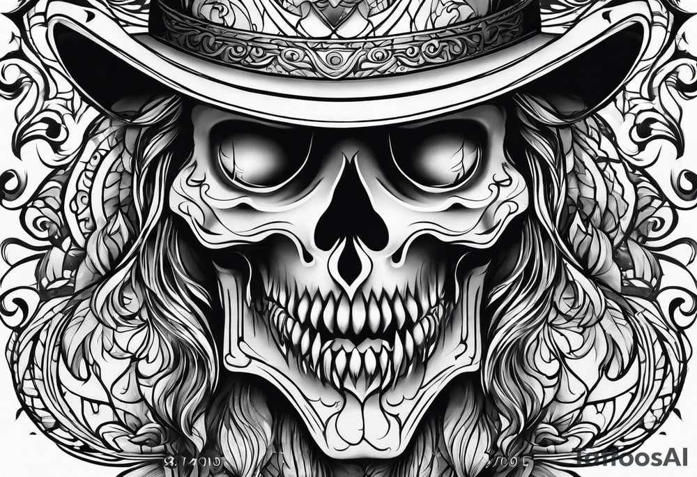 ghost face tattoo idea