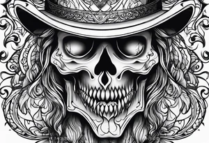 ghost face tattoo idea