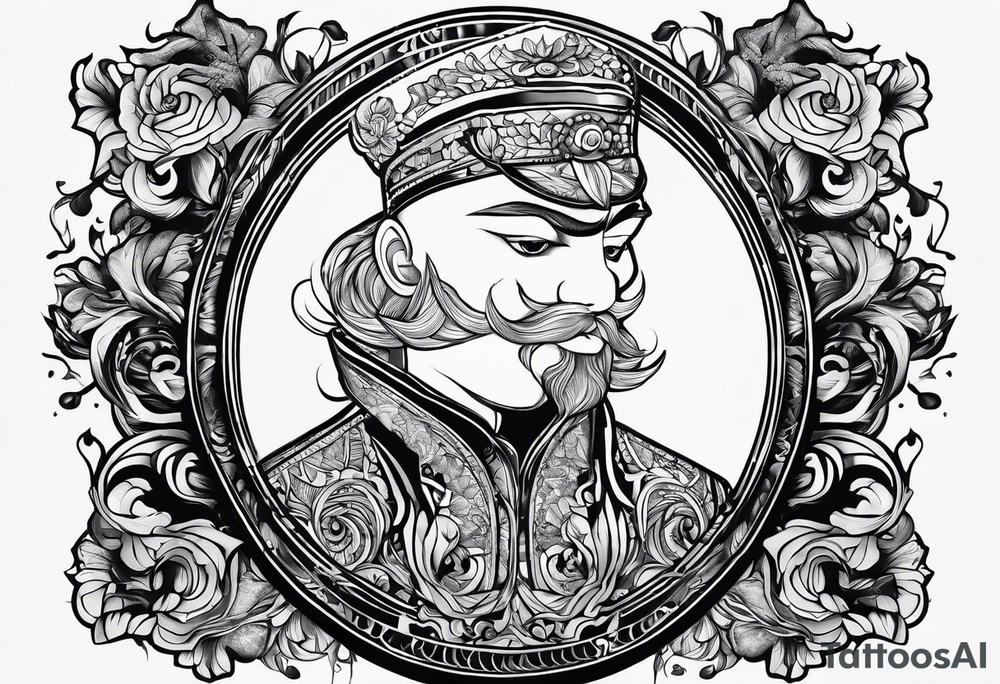 Someone at himself in the mirror tattoo idea