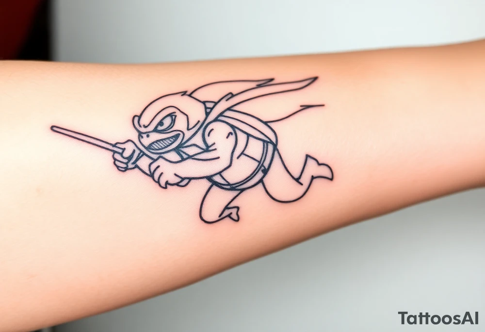 Flying ninja monkey turtle tattoo idea