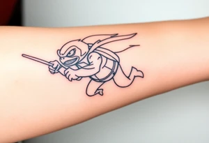 Flying ninja monkey turtle tattoo idea