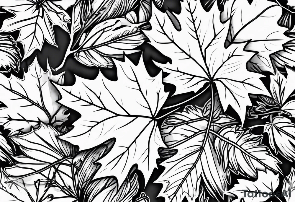 Maple seed tattoo idea
