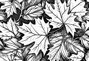 Maple seed tattoo idea