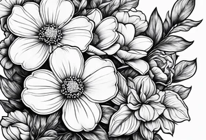 Forget me not flowers tattoo idea