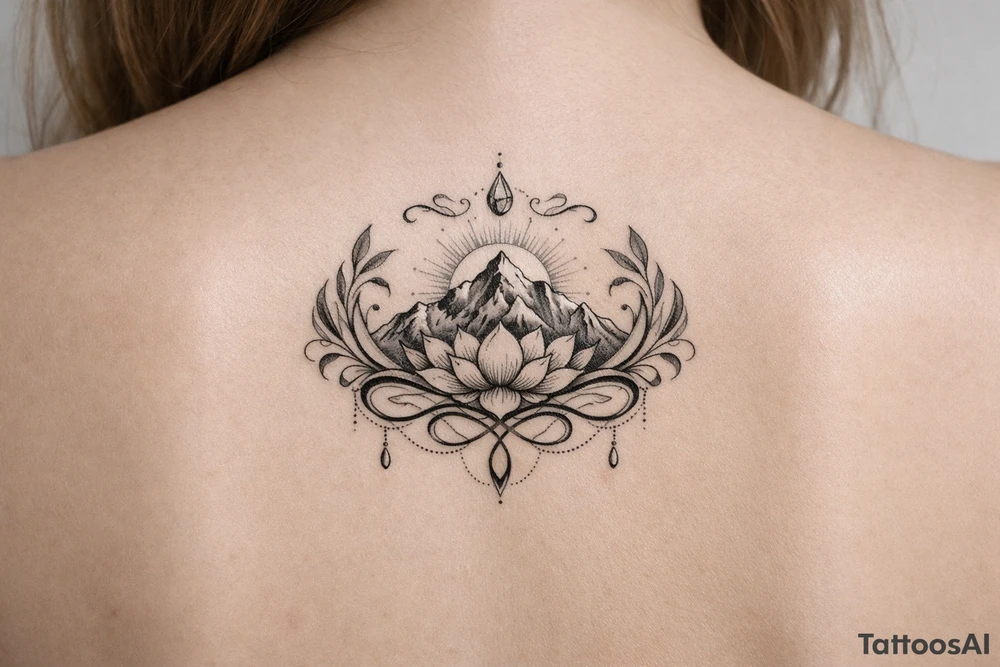 Symbol for strength and getting through hard times tattoo idea