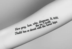 proverbs 26:25-26
He who hates, disguises it with his lips, And lays up deceit within himself,Their hatred may be concealed by deception, but their wickedness will be exposed in the assembly tattoo idea