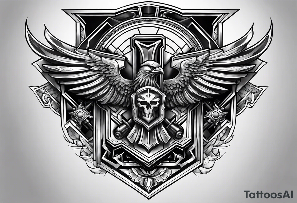 War hammer 40k chest tattoo tattoo idea