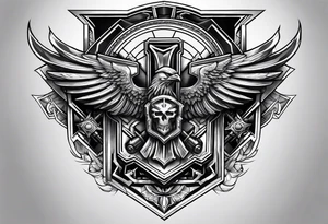 War hammer 40k chest tattoo tattoo idea