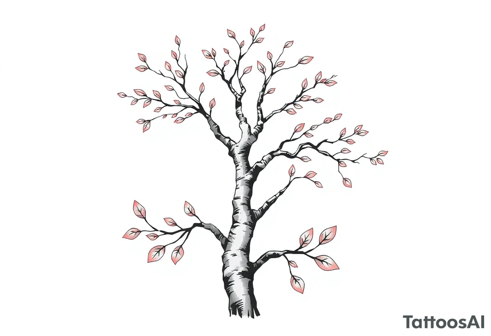 birch tree tattoo idea