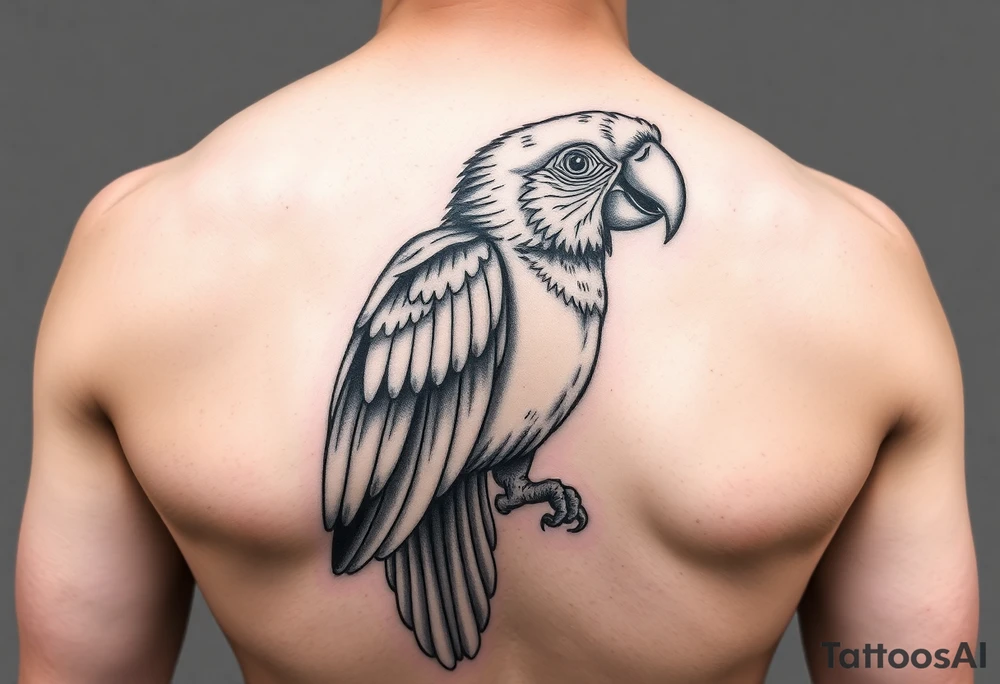 I want a tattoo with a parrot Aratinga tattoo idea