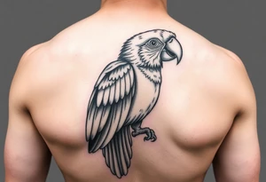 I want a tattoo with a parrot Aratinga tattoo idea