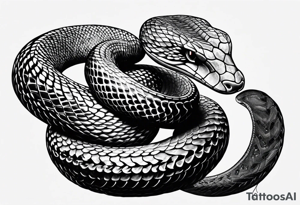 king cobra with a crown tattoo idea