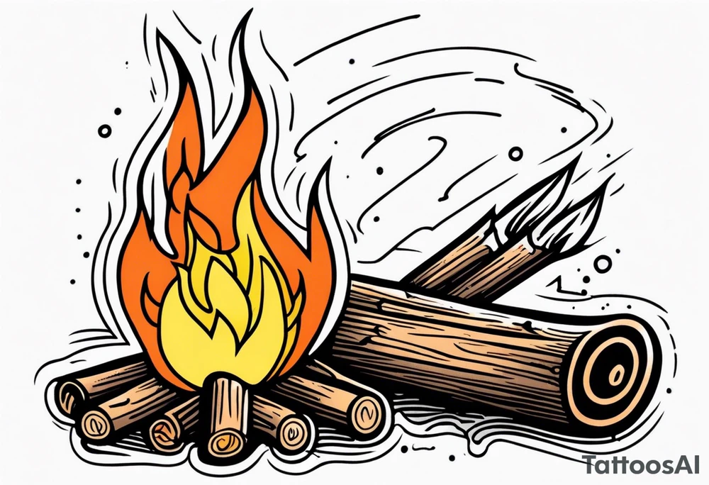 Bonfire tattoo idea