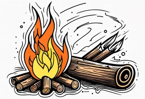 Bonfire tattoo idea