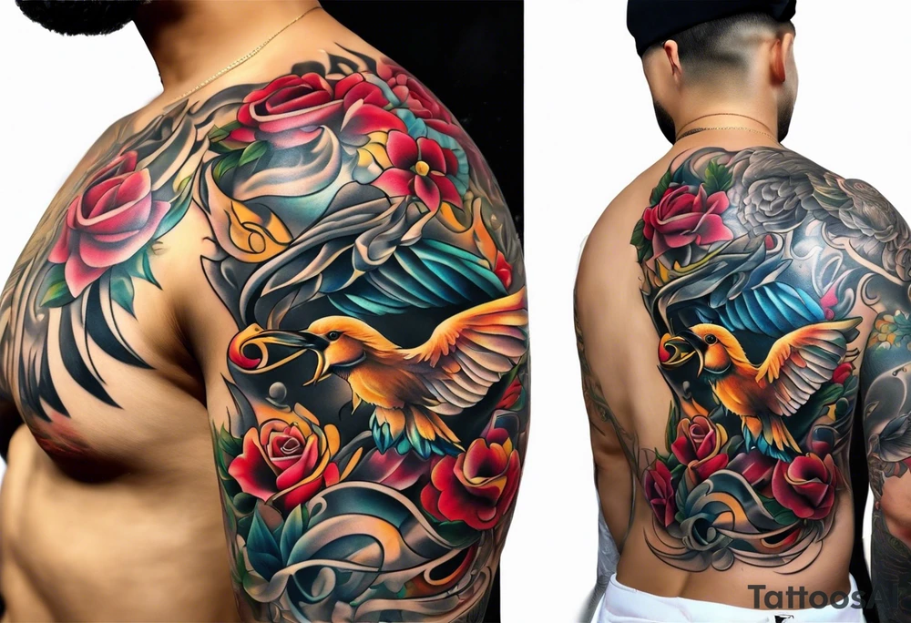 Full back tattoo tattoo idea