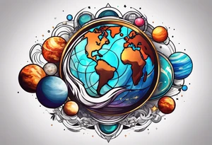 Planets tattoo idea
