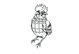 Caged cuck tattoo idea