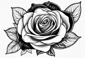 eine Taschenuhr mit einer Rose tattoo idea