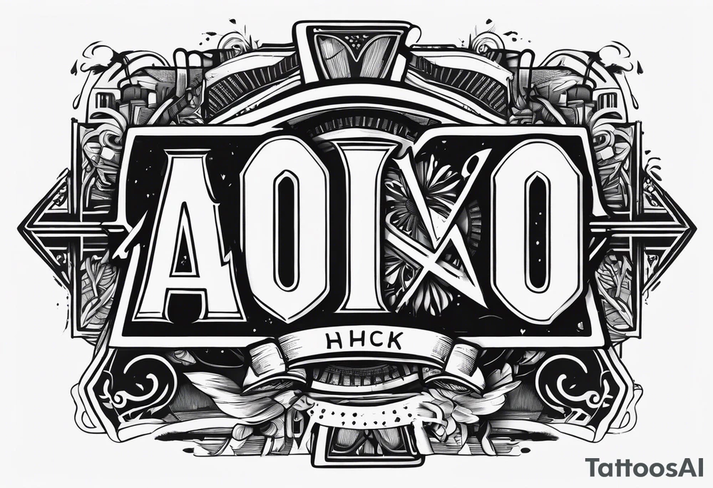 A banner that reads AO..BUSHWICK .HAH tattoo idea