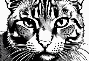 cat tattoo idea