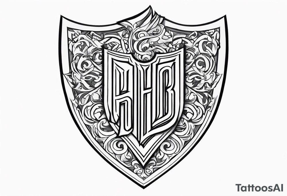 Valhalla shield  steps sword tattoo idea