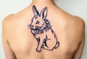 a lion-bunny tattoo idea