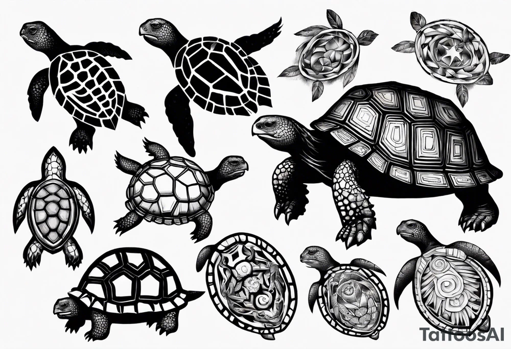 tortoise tattoo idea