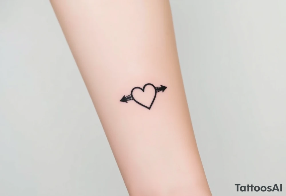 Minimalist tattoo for women who love travel and science, make feminine. For forearm. Should be small, aeroplane and heart tattoo idea