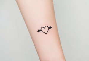 Minimalist tattoo for women who love travel and science, make feminine. For forearm. Should be small, aeroplane and heart tattoo idea