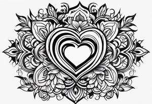 simple symbol design that represents love and committment tattoo idea