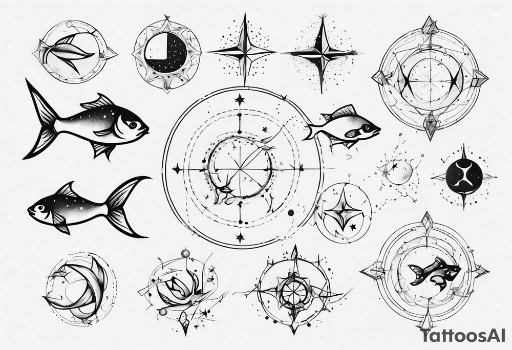 pisces Constellation tattoo idea