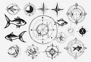 pisces Constellation tattoo idea