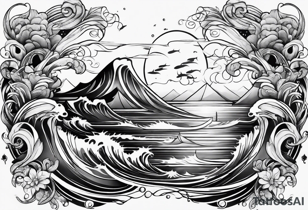 Ocean tattoo idea