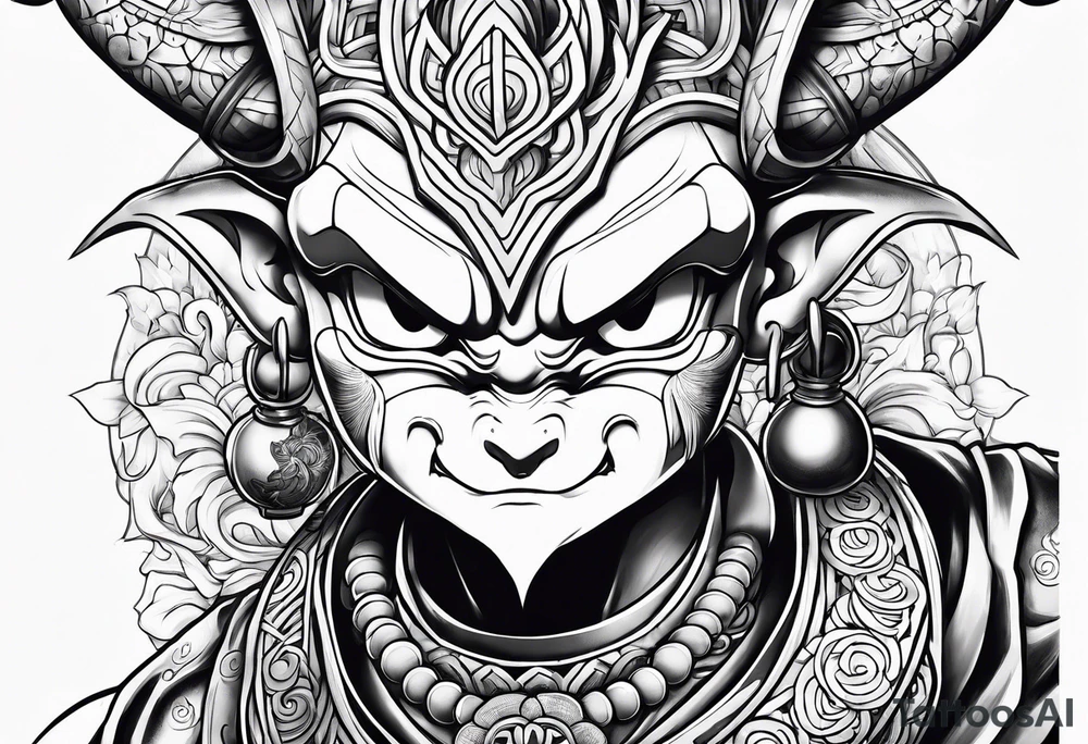 kid buu tattoo idea