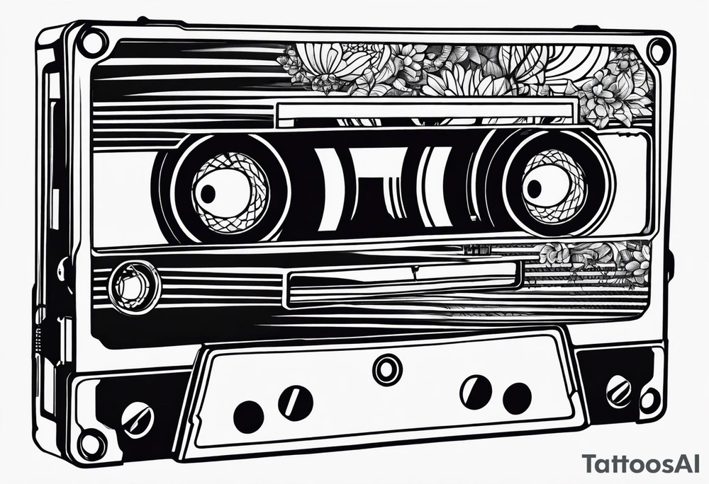 cassette tape tattoo idea