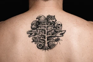 species phylogeny as a tree tattoo idea