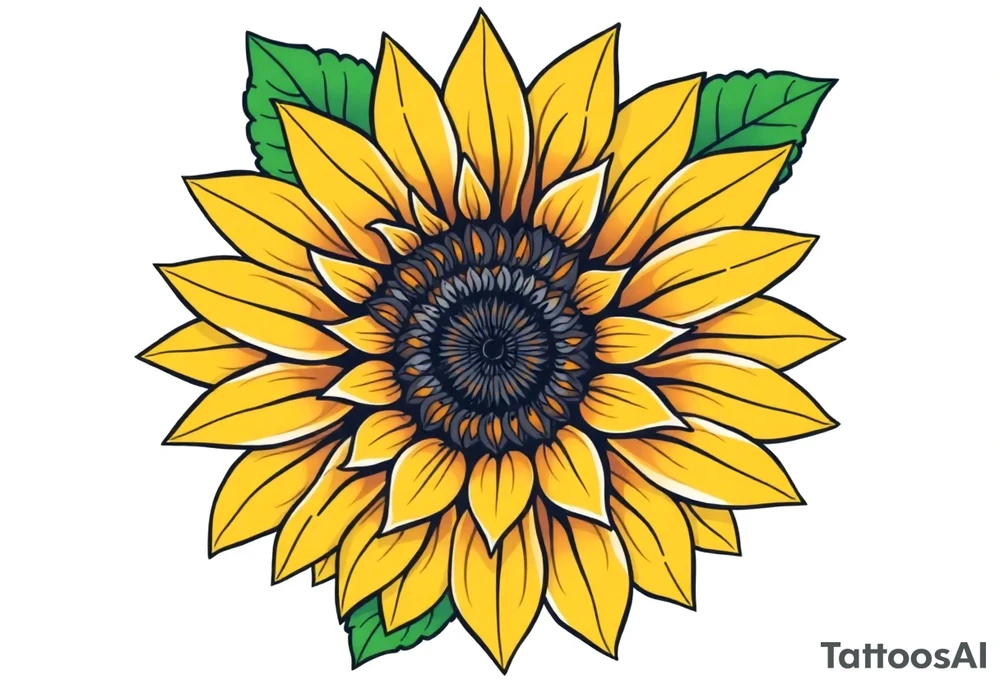 Sunflower tattoo idea