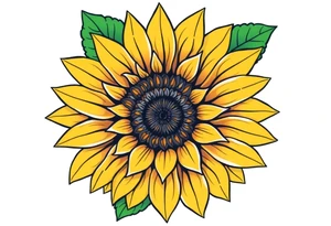 Sunflower tattoo idea