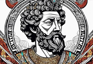 something that represents wisdom my idol being Marcus Aurelius if is relevant and something that represents discipline and ambitions. tattoo idea