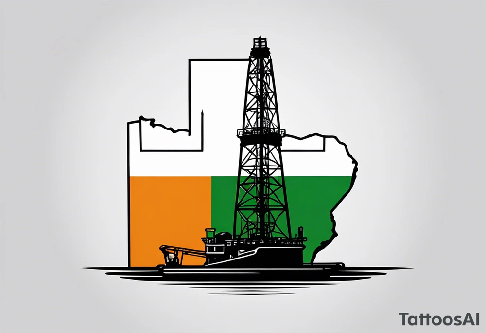 Texas,  oil rig,  Irish tattoo idea
