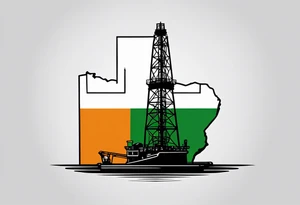Texas,  oil rig,  Irish tattoo idea