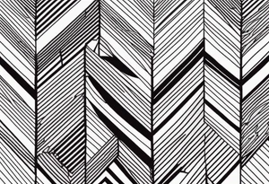 Chevron Stripes tattoo idea