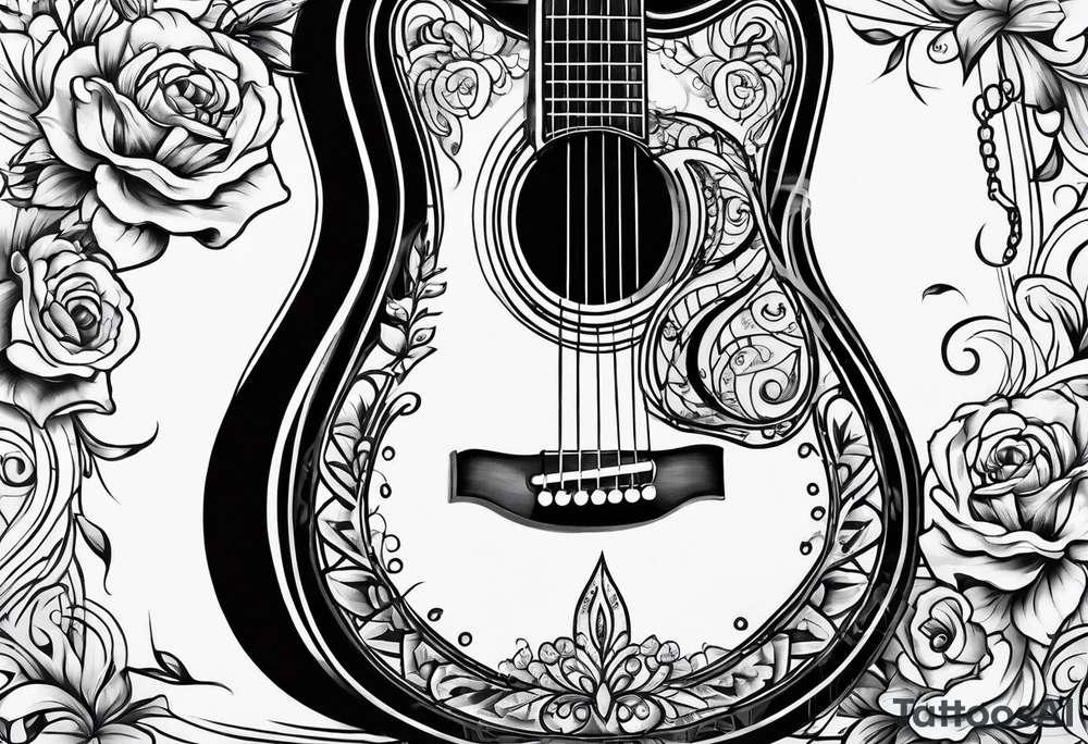 Guitar tattoo idea
