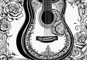 Guitar tattoo idea